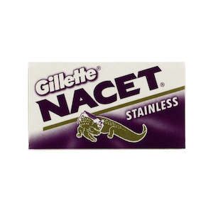 Pack of 5x Gillette Nacet Stainless Razor Blades