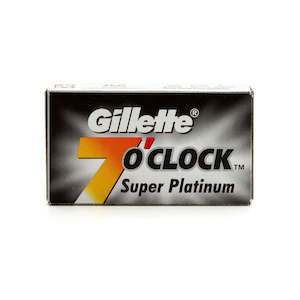 7 o'clock Super Platinum Black DE Razor Blades (10)