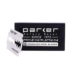 Single Pack De Razor Blades: Pack of 5x Parker Premium Platinum Razor Blades