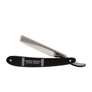 Straight Razors Replaceable Blade: Dovo Shavette with Black ebony wood handle