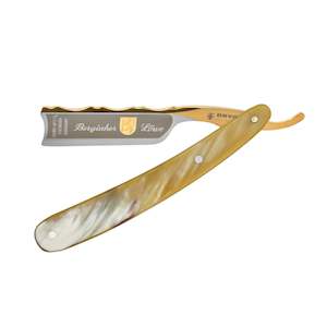 Straight Razors Strops: Dovo Bergischer Löwe african horn scales - 6/8 Straight Razor (3680)