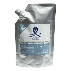 Moisturisers: BlueBeards Revenge Cooling Moisturiser Refill Pouch 500ml (at least 3 refills of the 150ml Alu tins)