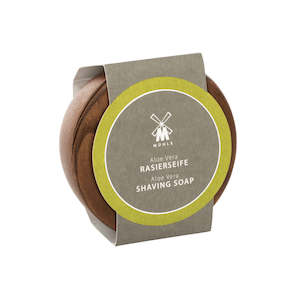 Mühle Shaving Soap Aloe Vera in Wooden (Thermo Ash) Bowl