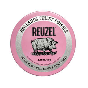 Hair Care: Reuzel Pink Pomade Heavy Hold Medium Shine Grease 95g