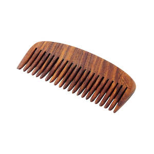 Combs: Pearl Natural Wood Hair & Beard Comb (SC-12W)