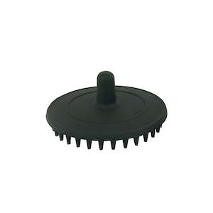 Scalp Massage Brushes: Silicon Scalp Massage Brush - Black