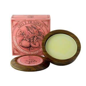 Geo F Trumper: Geo. F. Trumper Extract of Limes Hard Shaving Soap 80g Wooden Bowl