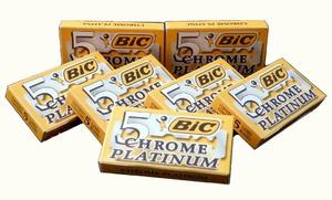 50x Bic Chrome Platinum DE Razor Blades