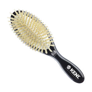 Kent Classic Shine Soft White Pure Bristle Hairbrush (Medium 196mm)