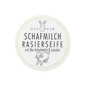 Artisan Shaving Supplies: Haslinger Sheepmilk & Lanolin Shavng Soap 60gr (refill)