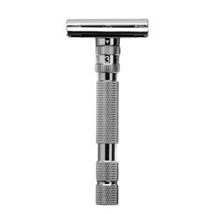 Rockwell Model T2 Fully Adjustable Twist-To-Open Safety Razor (Gunmetal)