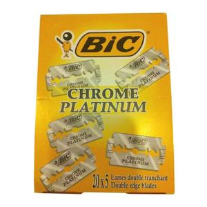 Bulk De Razor Blades: Bic Chrome Platinum DE Razor blades  100 Pack