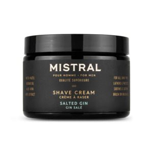 Shaving: Mistral Salted Gin Shave Cream 255g
