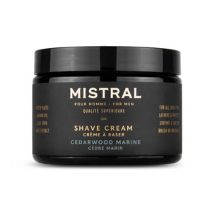 Shaving: Mistral Cedarwood Marine Shave Cream 255g