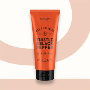 Face Body: Scottish Fine Soaps Hair & Body Wash 200ml (Thistle & Black Pepper)