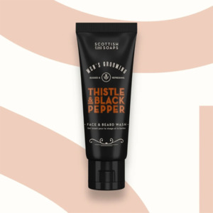 Face Body: Scottish Fine Soaps Face & Beard Wash 75ml (Thistle & Black Pepper)
