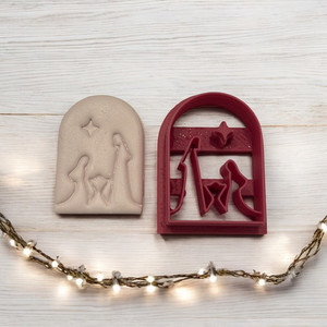 Products: Christmas Nativity Clay Cutter Finesse Mediums