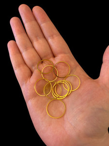 Products: Circle Link Ring- Stainless Steel- 20mm - Gold - (10pc) Finesse Mediums