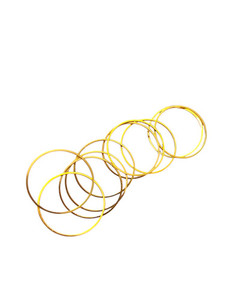 Circle Link Ring- Stainless Steel- 30mm - Gold - (10pc) Finesse Mediums