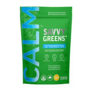 Beverages: SAVVY GREENS+ CALM POWDER