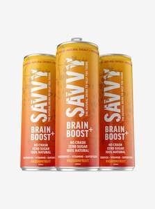 SAVVY BRAIN BOOST+ (Passionfruit) 330ml Box of 12