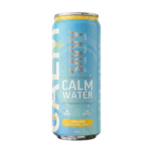 Beverages: SAVVY CALM SPARKLING LEMONADE