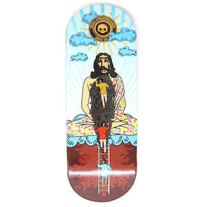 Skull Professional Decks: Hippie Jesus Wooden Fingerboard Graphic Deck