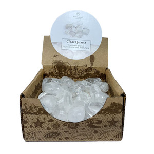 Products: Earth Inspired Clear Quartz Tumbled Stone Inspire Te Anau