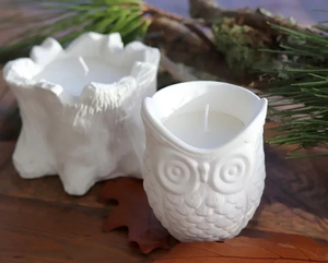 Old Mill Road Cement Candle - Owl or Stump Inspire Te Anau