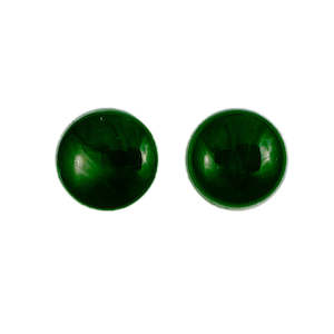 Earrings: Jade 13mm Round Stud Earrings