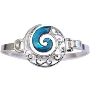 Paua Decorative Koru Bangle