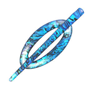 Hair Accessories: Paua Oval Hair Slide
