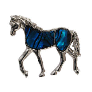 Brooches: Paua Pony Brooch