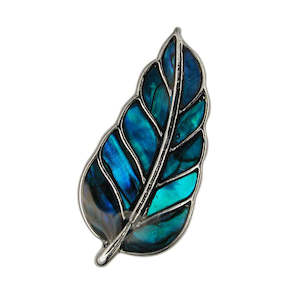 Paua Feather Brooch