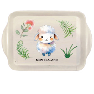 Giftware: Decorative Melamine Tray Happy Sheep
