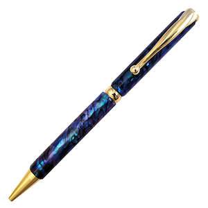 Paua New Zealand Made Slimline Pen PN100-BG