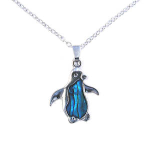 Paua Penguin Chain Necklace