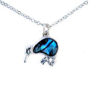 Paua Small Classic Kiwi Pendant Necklace