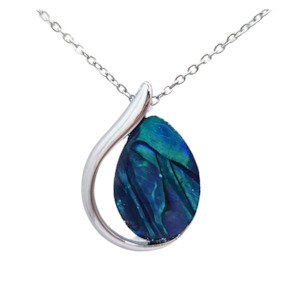 Tear Drop Necklaces: Paua Elegant Pendant Necklace