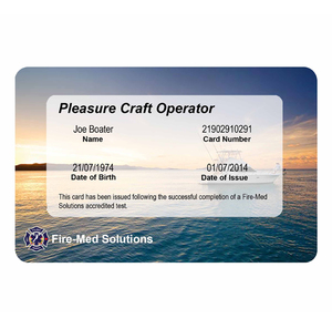 Course Cards ID Cards: Replacement Pleasure Craft Operator Card