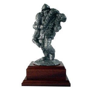 Plaques, Awards and Statues: Firefighter Performing Rescue