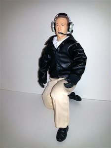 Pilots Lighting Scale: Warbird Pilots 12" Civilian Pilot (~1/6-1/5 Scale & 145g)