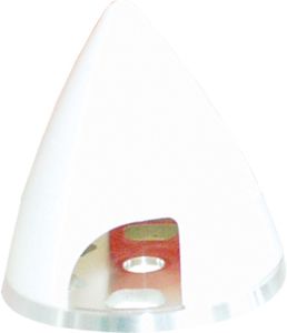 Spinners Accessories: Planet Hobby Alloy Base 2" Spinner (White)