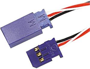 Wing Connectors Harnesses Other Accessories: Robbe Premium High Capacity Servo Extension - 100CM 6/(12)A 0.14/0.5qmm