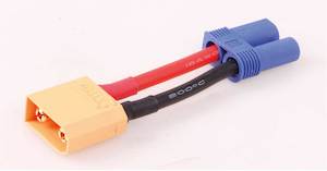 Chargers Regulators Battery Checkers: Robbe XT-90 Male to EC-5 Female