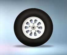 Wheels Retracts: Phoenix 115mm Alloy Wheels (Pair)