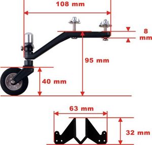 Wheels Retracts: Planet Hobby 40/90 Tailwheel Assembly