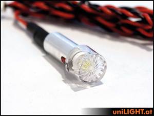 Unilight 10mm 8wx2 PIN Strobe - Red