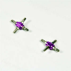 Retracts Accessories: JSM 4 Way Air Connector - Suits Standard 3mm Air Tube (2pce)