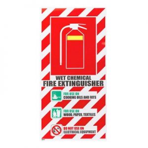 Products: Chemical Fire Extinguisher Sign - Fireco Fire Safety